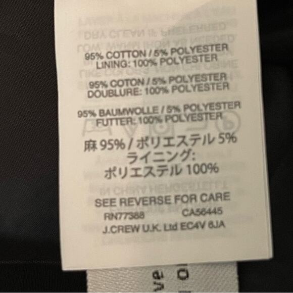 J Crew Black Cream Geometric Academia Office Sheath Dress NWT Size 8 - Picture 10 of 15